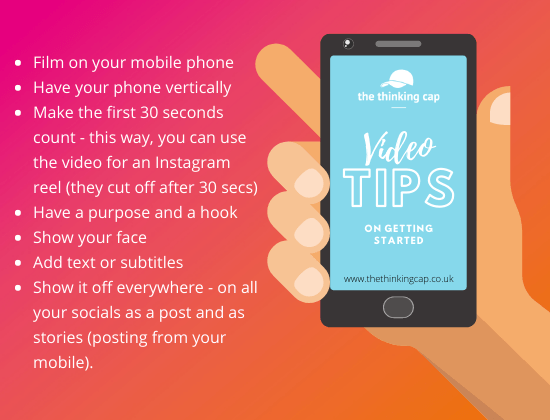 Tips on getting started using video on your social media