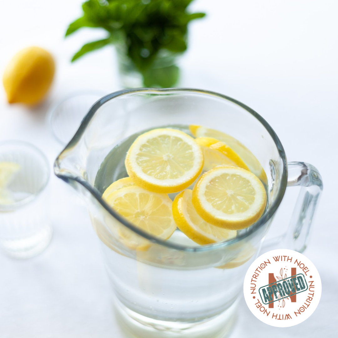 glass pitcher with water