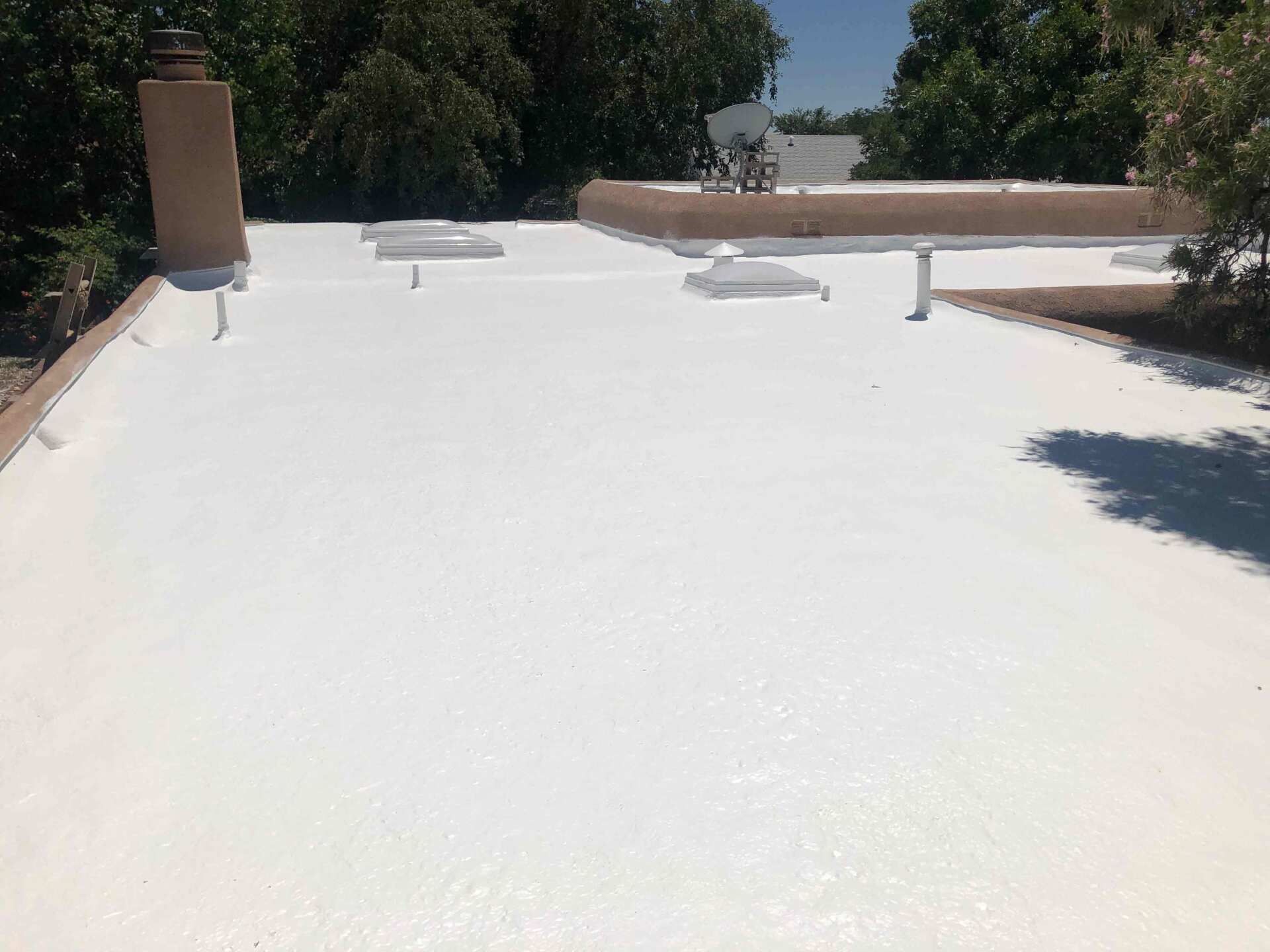 Clean White Flat Roof — Albuquerque, NM — Techwest Inc