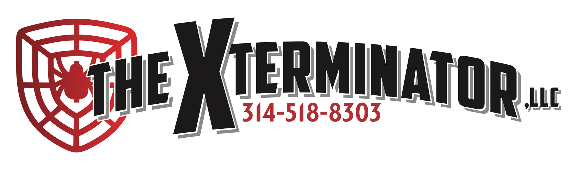 A logo for a company called the x terminator llc