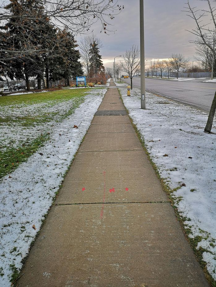 photo of a public concrete sidewalk