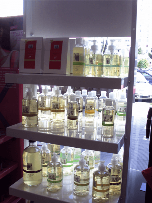 profumi in esposizione