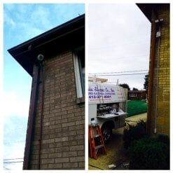 Tub with blue LED lighting