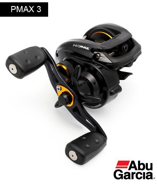Carrete de pesca baitcasting Abu Garcia Pro Max 3 negro.