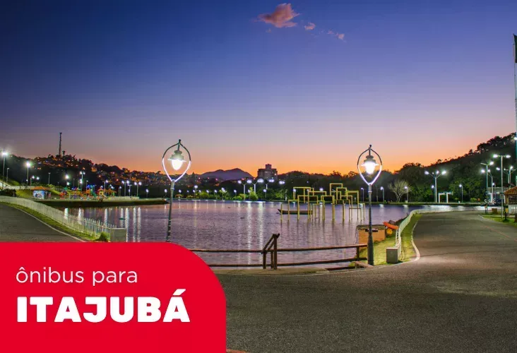 Uma foto de um lago, na Cidade Itajuba