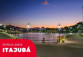 Uma foto de um lago, na Cidade Itajuba