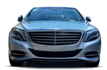 Front view of a silver luxury sedan on a white background | Anything Auto Repair