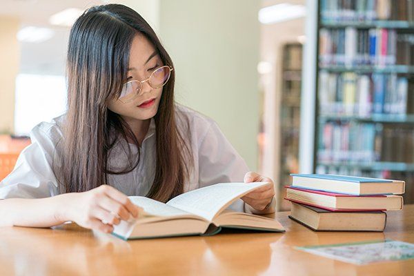 Female Student Study in Library — North Salt Lake, UT — Lifeline for Youth