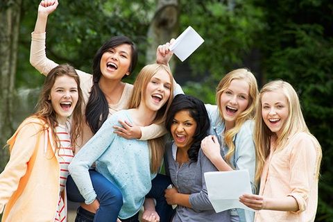 Girls Celebrating Successful Exam Results — North Salt Lake, UT — Lifeline for Youth