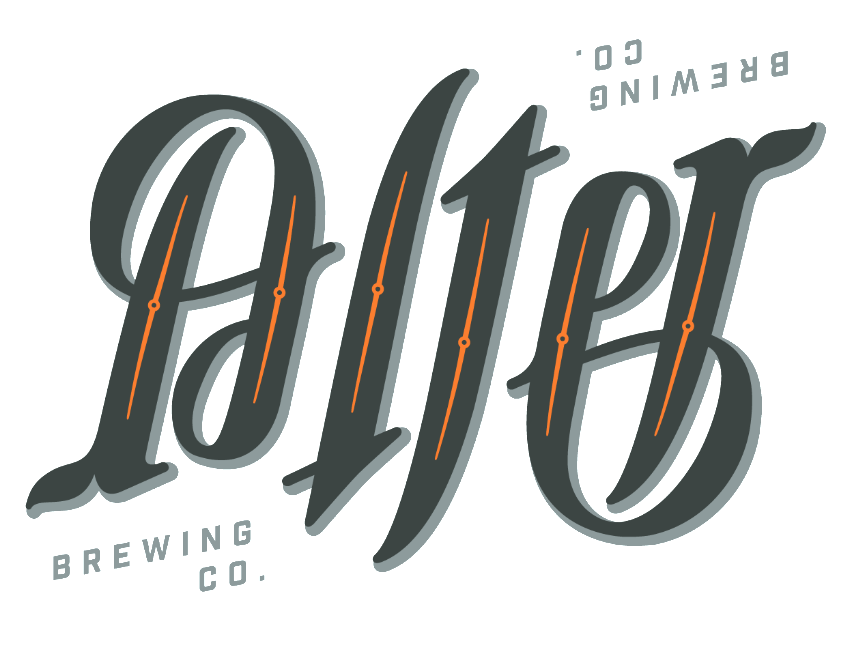 A logo for a brewing company called alter