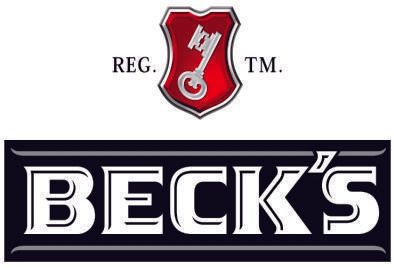 Two logos for beck 's beer are shown on a white background.