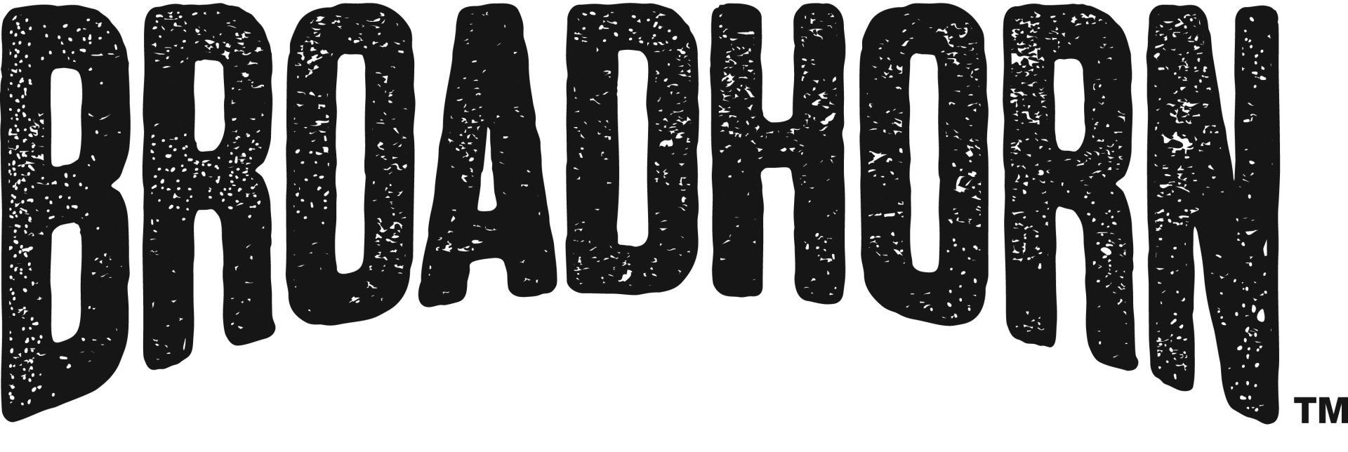 A black and white logo for broadhorn tm
