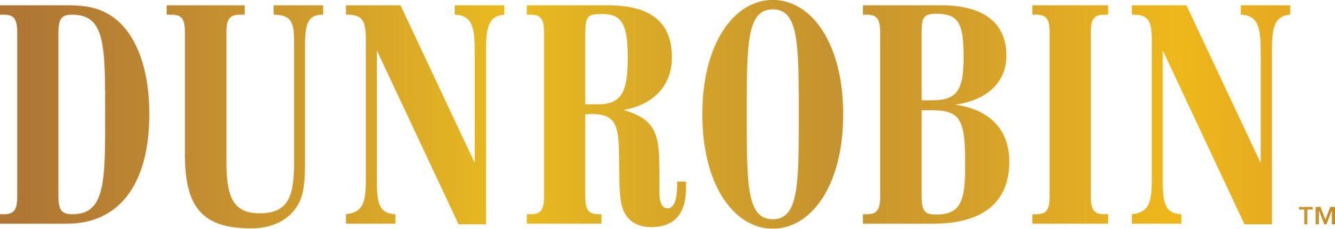 A gold dunrobin logo on a white background