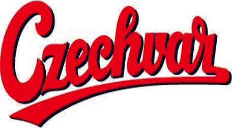 The word czechvar is written in red on a white background.