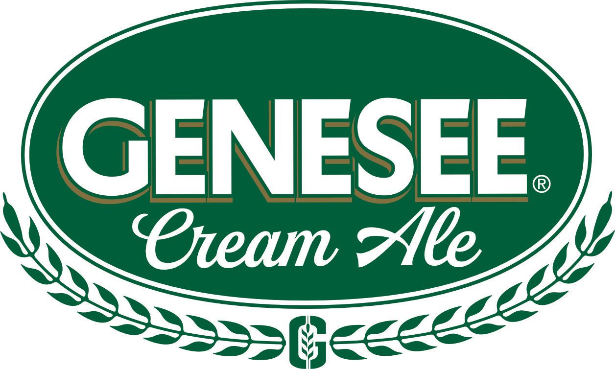 A green and white logo for genesee cream ale.