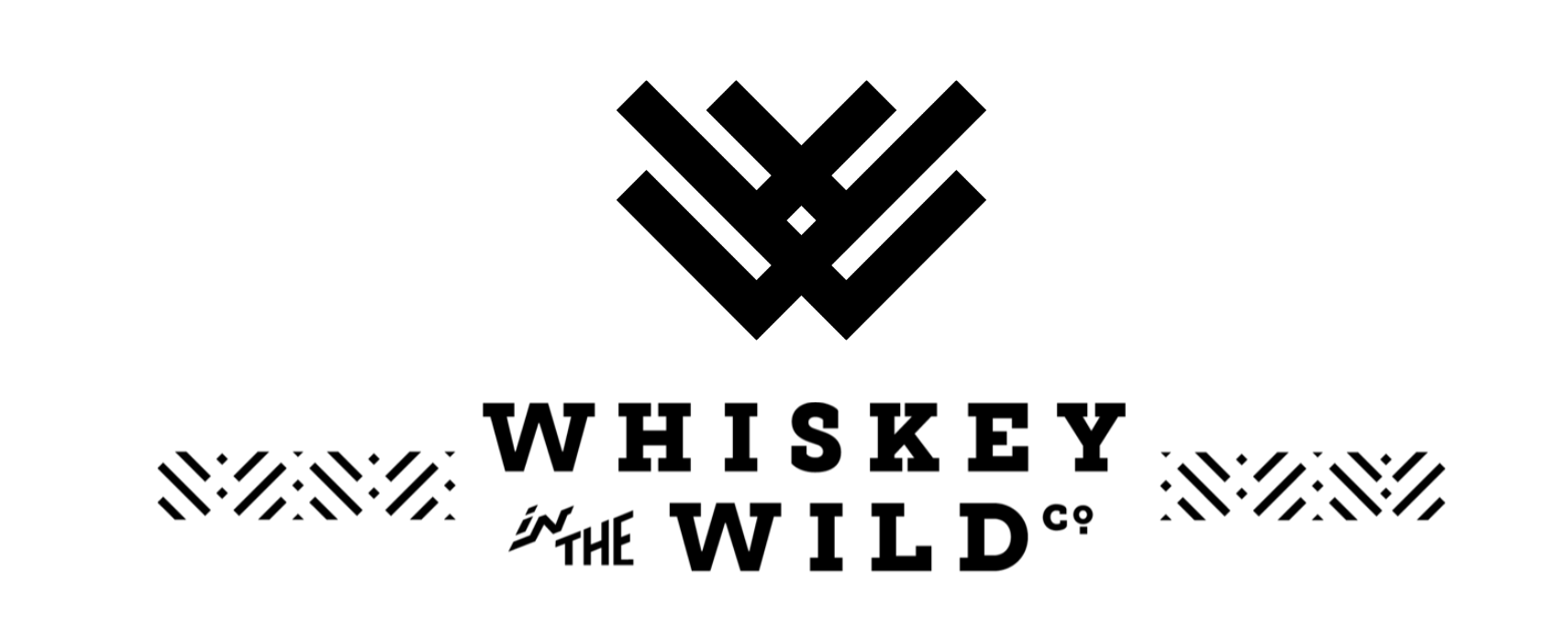 A black and white logo for whiskey the wild.