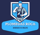 Logotipo de la marca Plomegas Roca