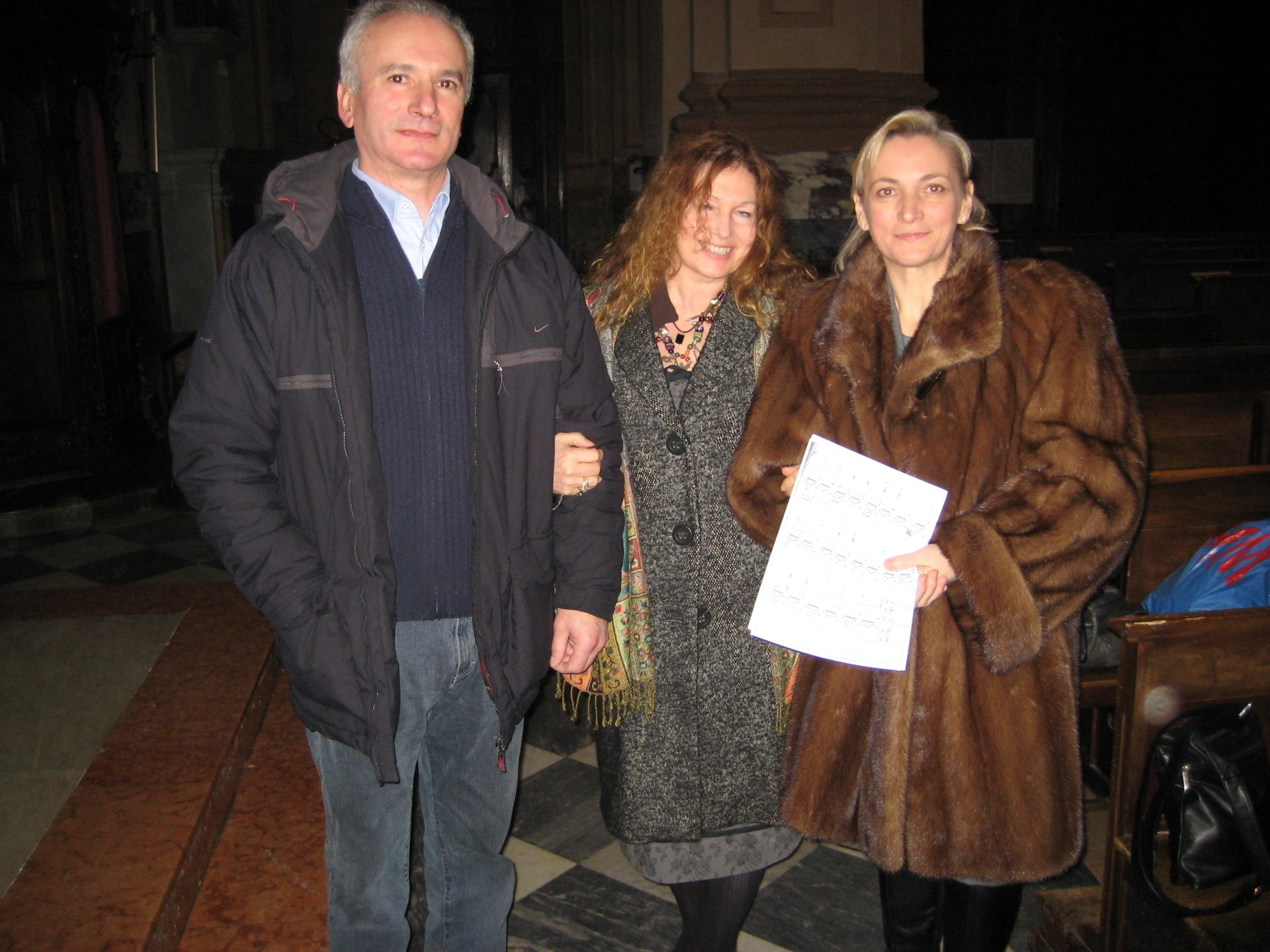 Dan Billany. Jodi Weston Brake ,BBC visit to Soragna. Pictures of meeting in Town Hall with the Meletti Family.