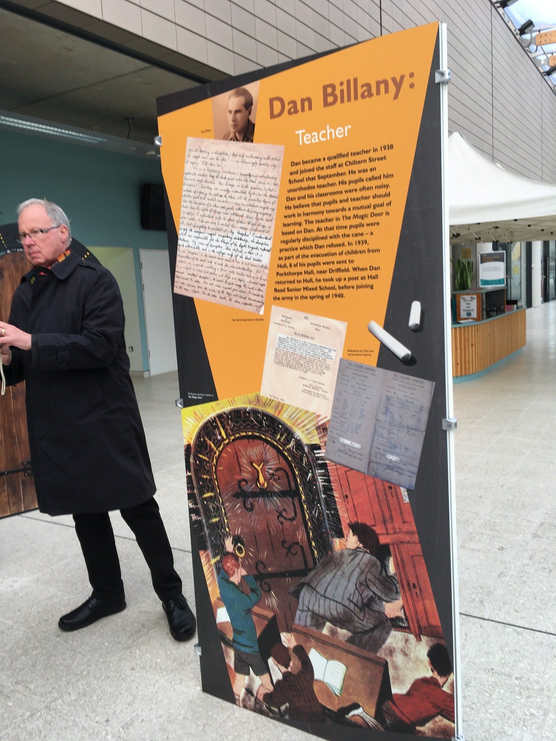 Jodi Weston Brake at Dan Billany's exhibition in Hull 2017