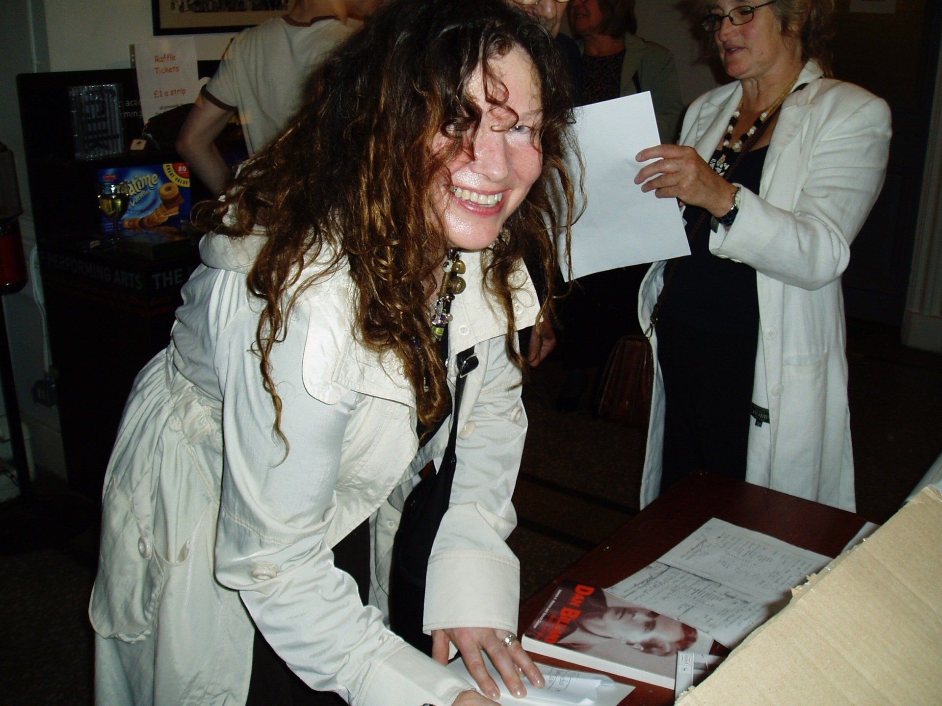 Jodi Weston Brake, Dan's niece at An Evening with Dan Billany in Hull to mark the publication of The Whispering