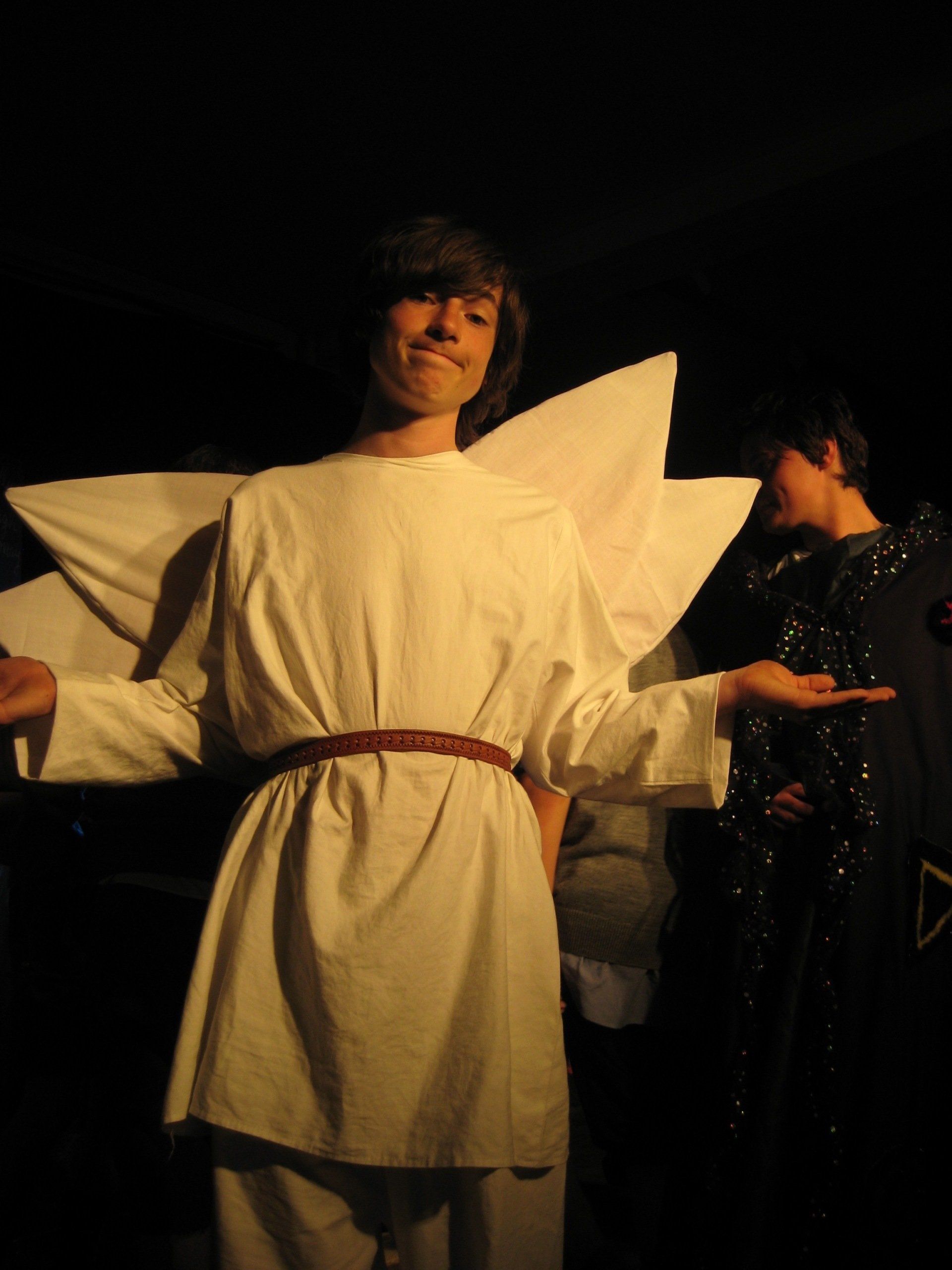The Winged Boy (Jacob Butler) in Barrie Wheatley's play, the Magic Door,based on Dan Billany's book.