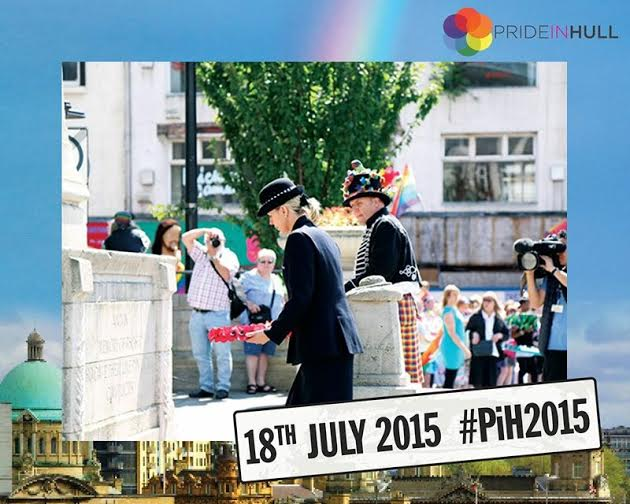 Pride in Hull. A wreath fro Hull's dan Billy