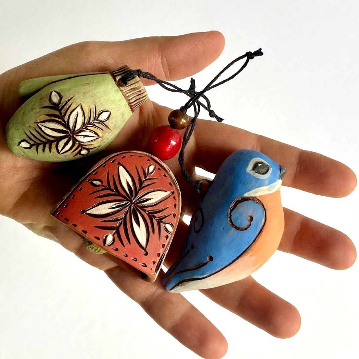 Clay Christmas tree ornaments