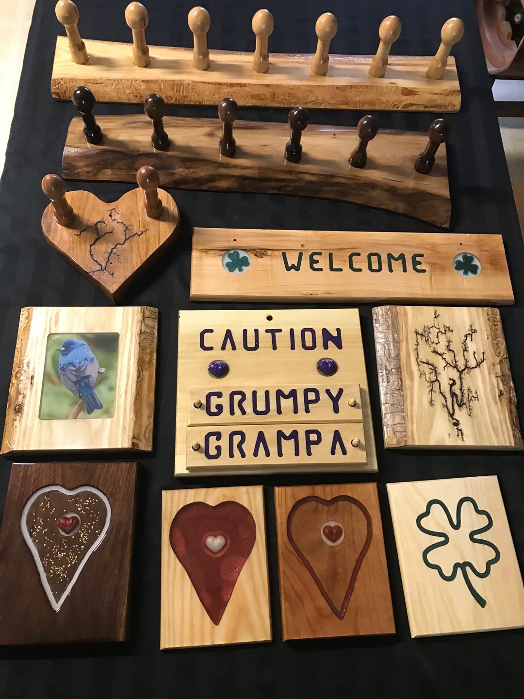 Handmade wooden items