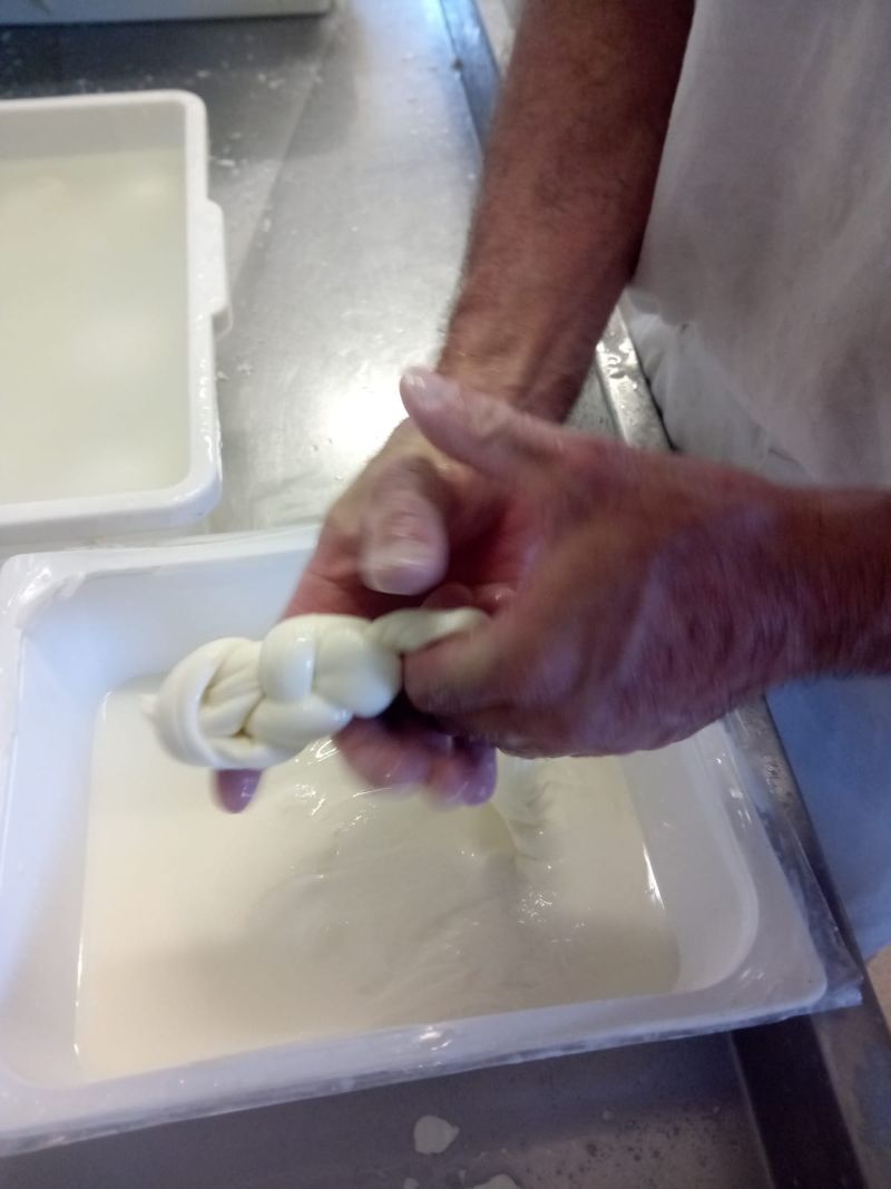 Mozzarella intrecciata