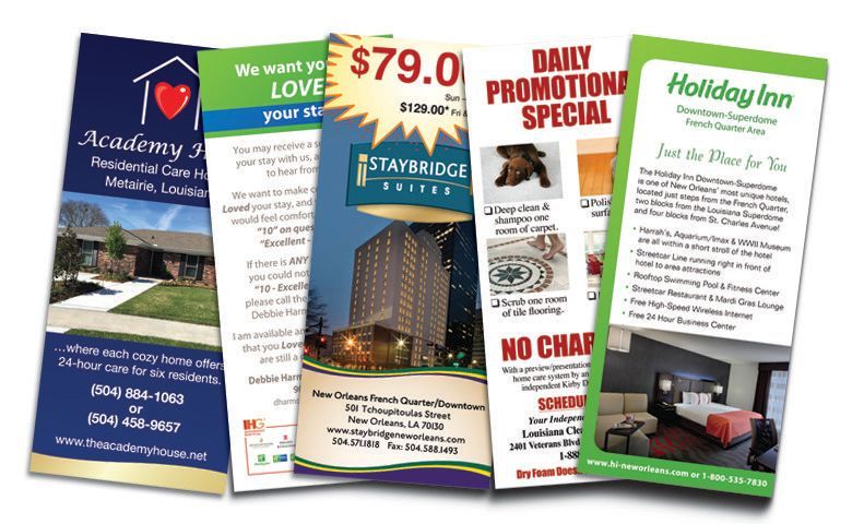A collage of flyers including one that says daily promotions special