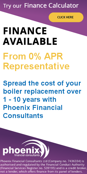Advertisement for boiler replacement finance.  