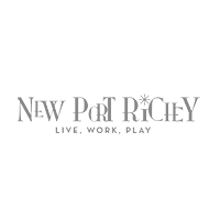 New Port Richey logo. Gray text with the city name and