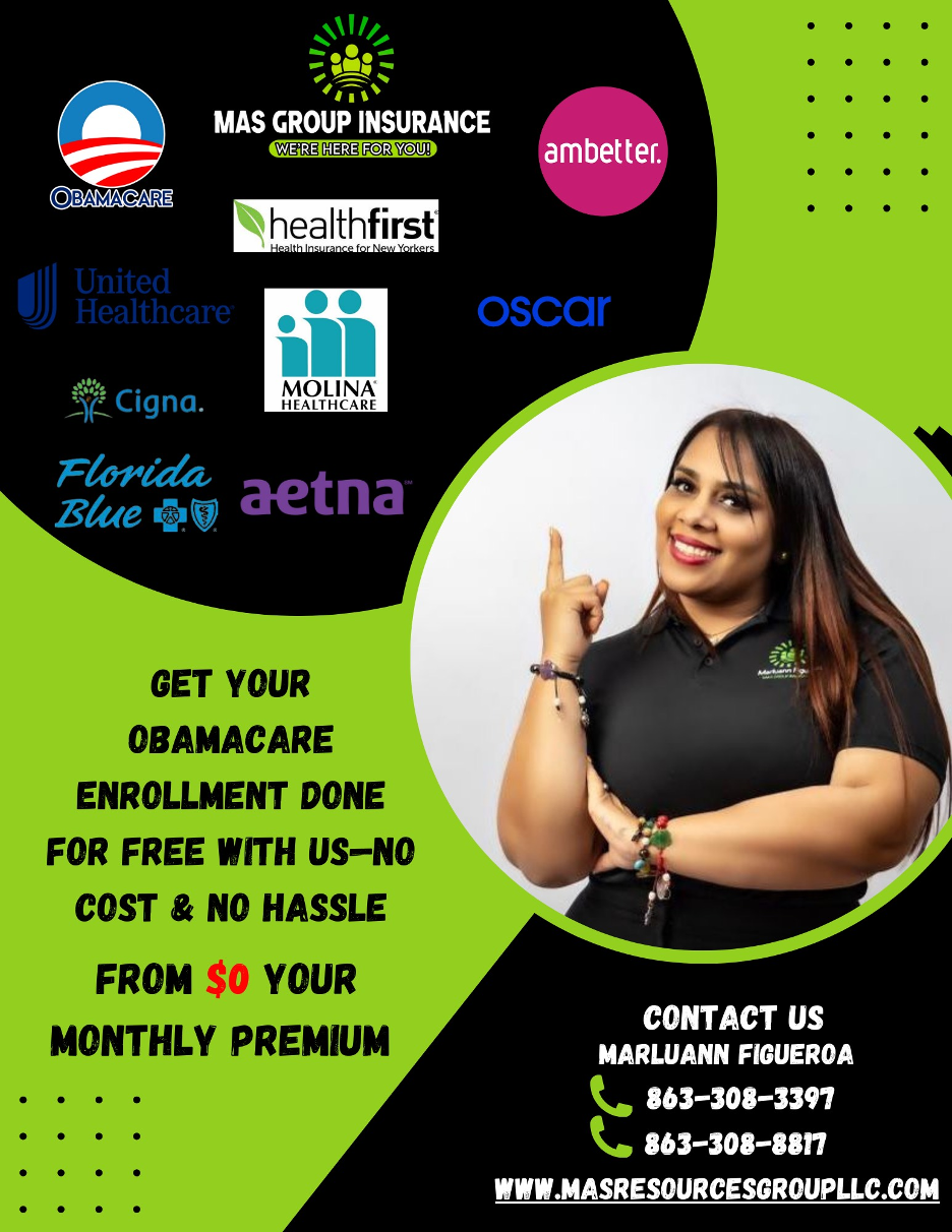 A woman in a black shirt is standing in a circle with various logos on it