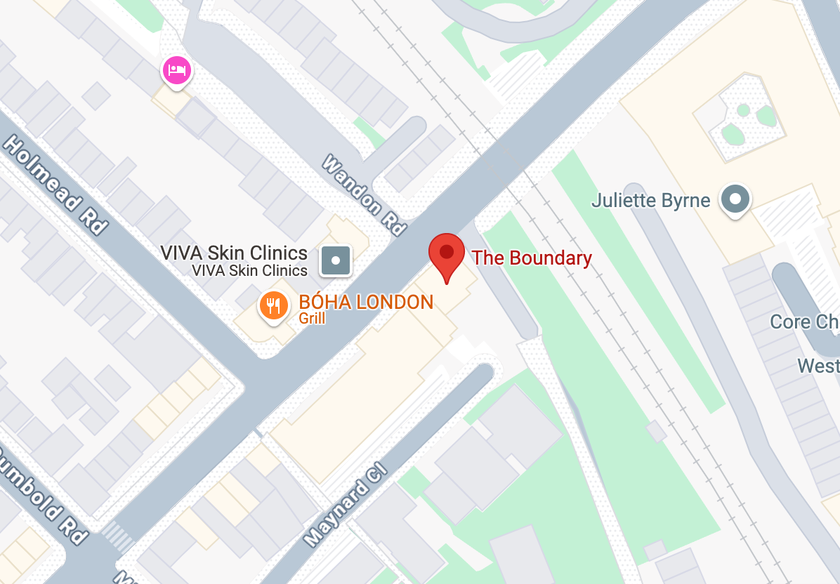 map view of The Boundary SW6 Pub 