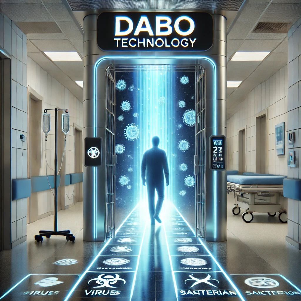 PROTOTIPO CON DABOTECHNOLOGY PER LA SANIFICAZIONE DELL'ARIA IN AMBIENTI AD ALTO RISCHIO DI CONTAMINAZIONE (99,99%VK)