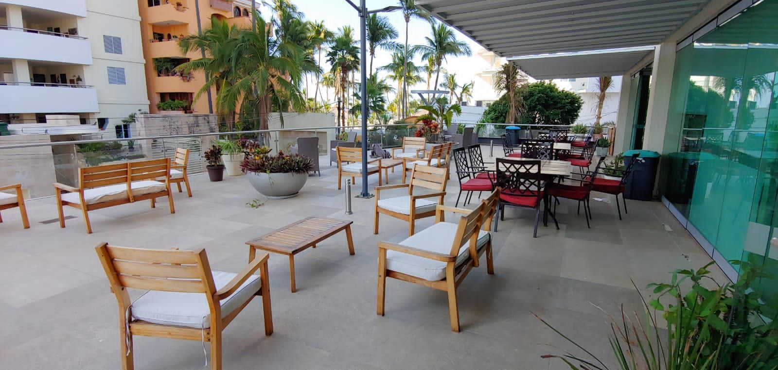 área externa do hotel