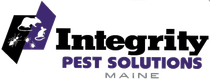 The integrity pest solutions maine logo is purple and black