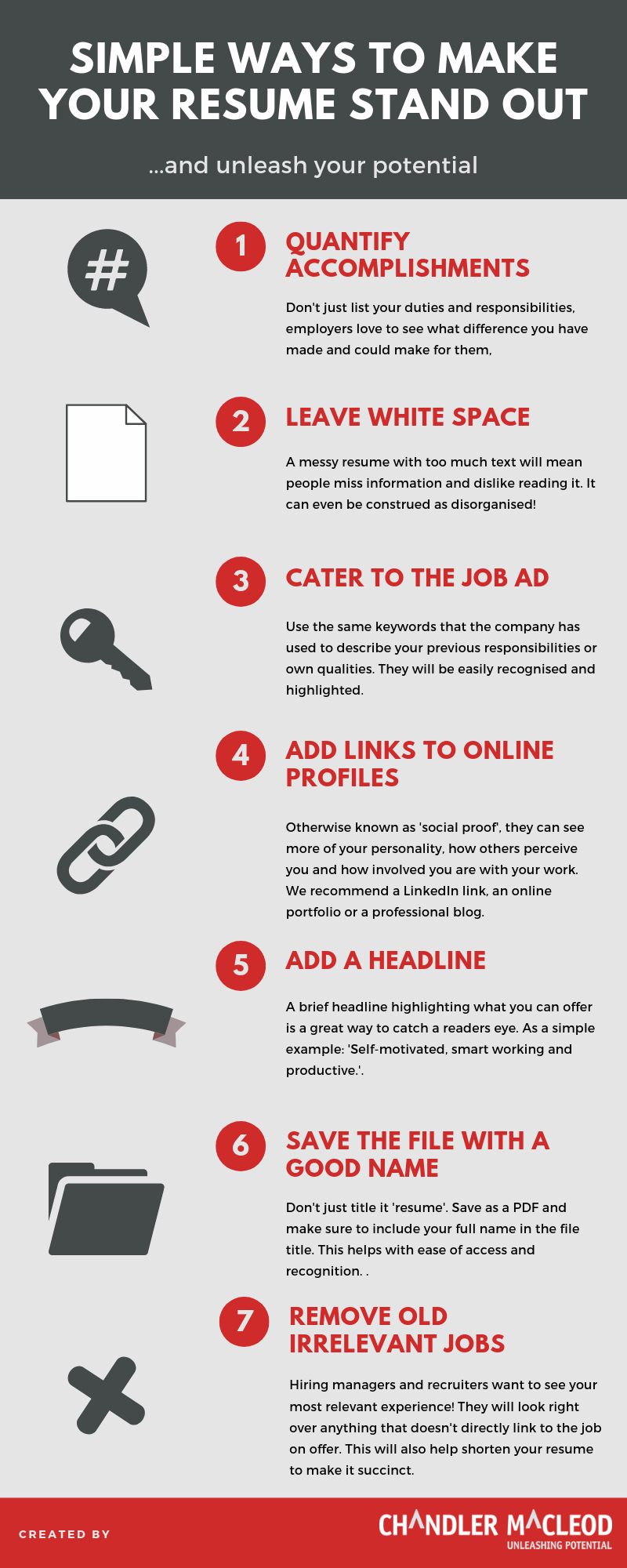 Simple Ways to Make Your Resume Stand Out - Infographic