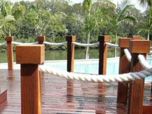 Wood Deck on Pool — Tweed Heads, QLD — Greenmount Timber & Building Supplies