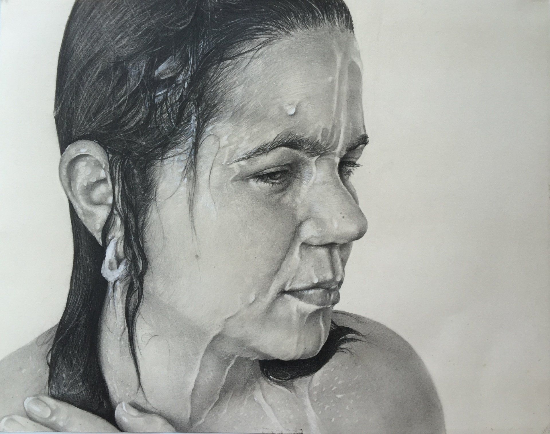 Charcoal & Graphite Drawing on Paper