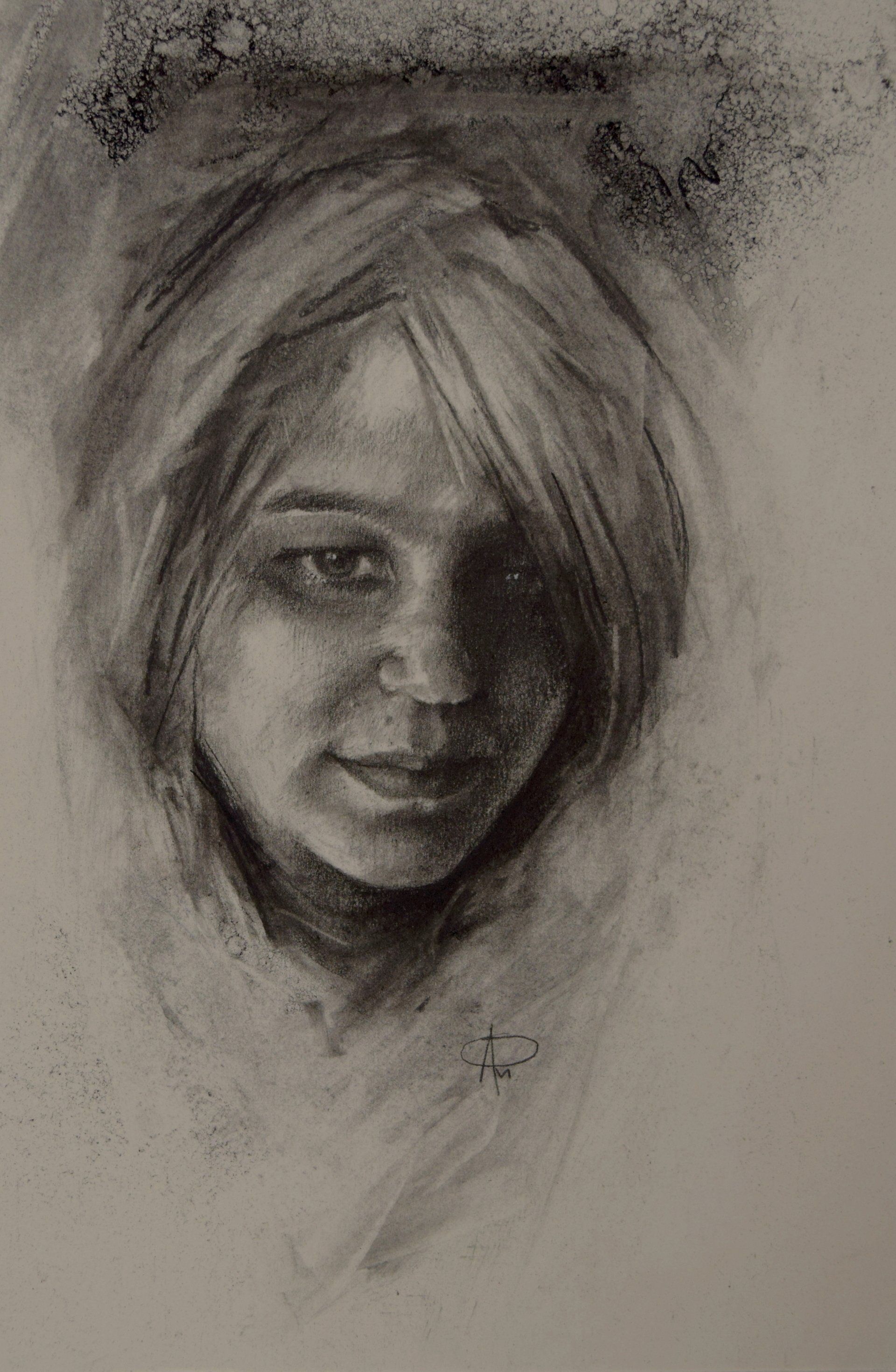 Charcoal Drawing on Paper