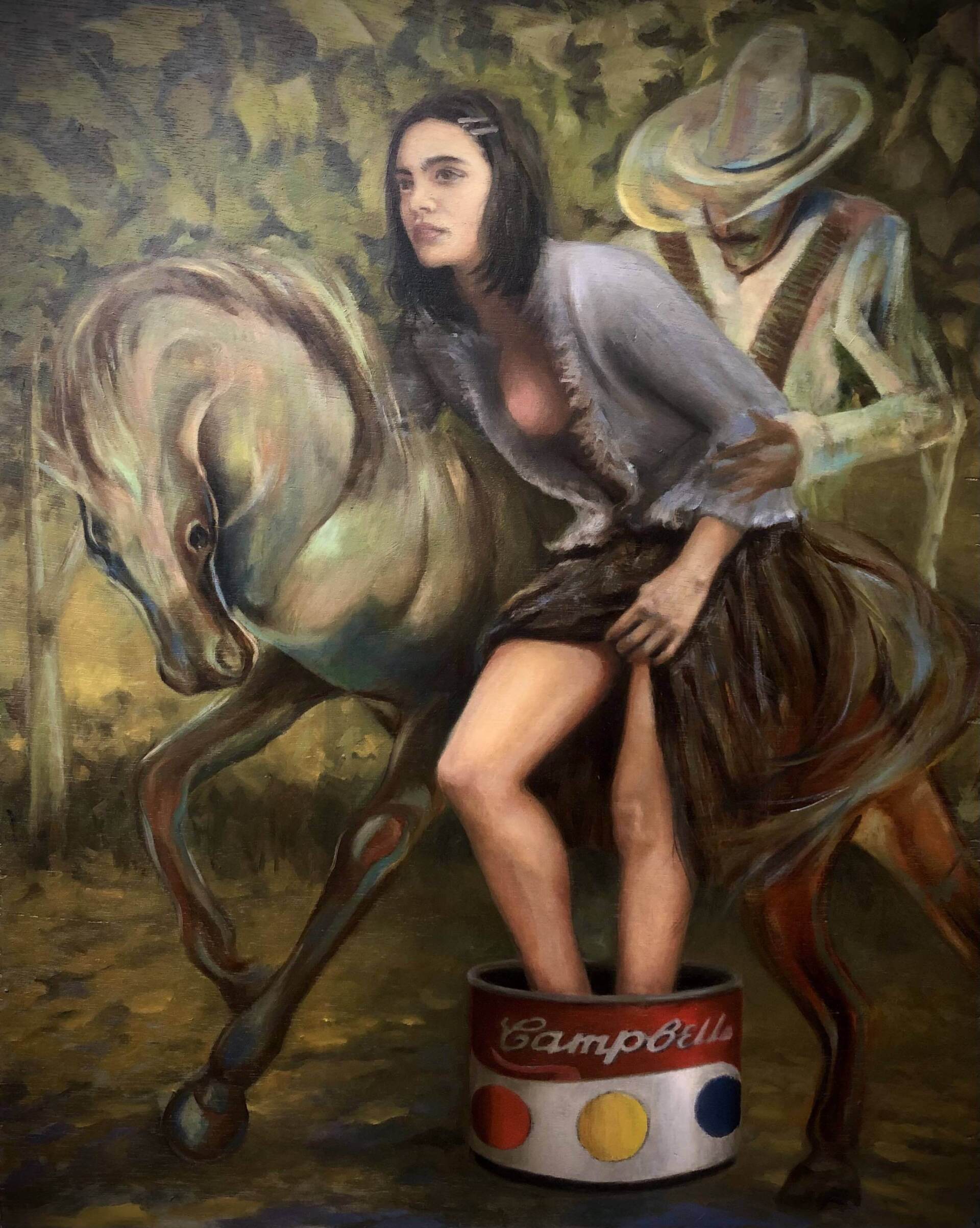 Oil painting on Panel