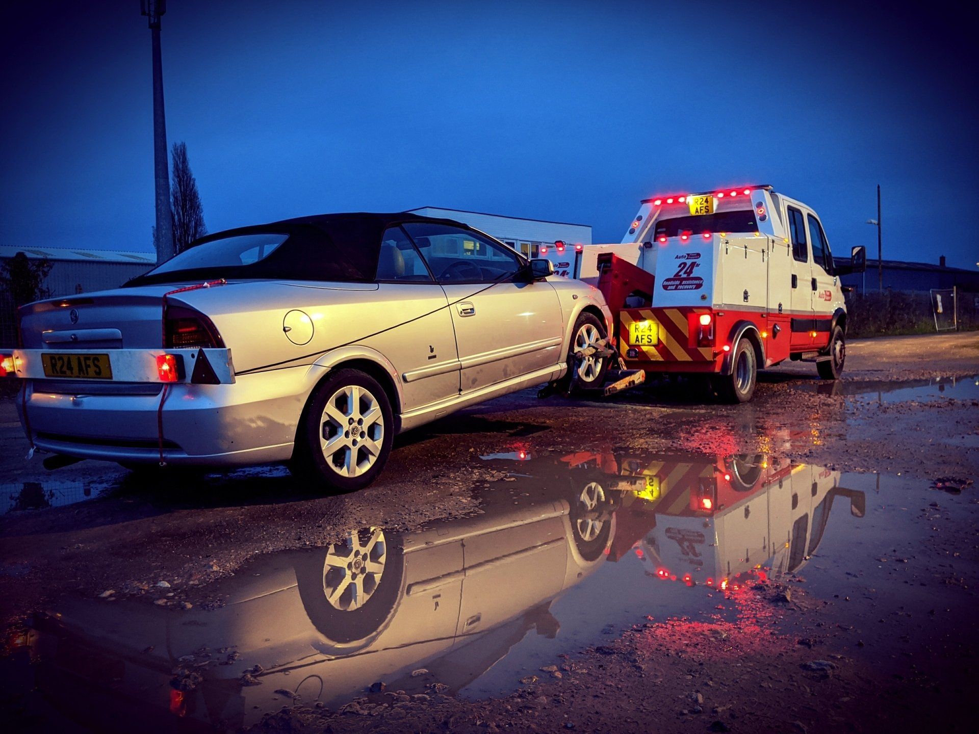 Car, Light van, HGV, assist recover repair.