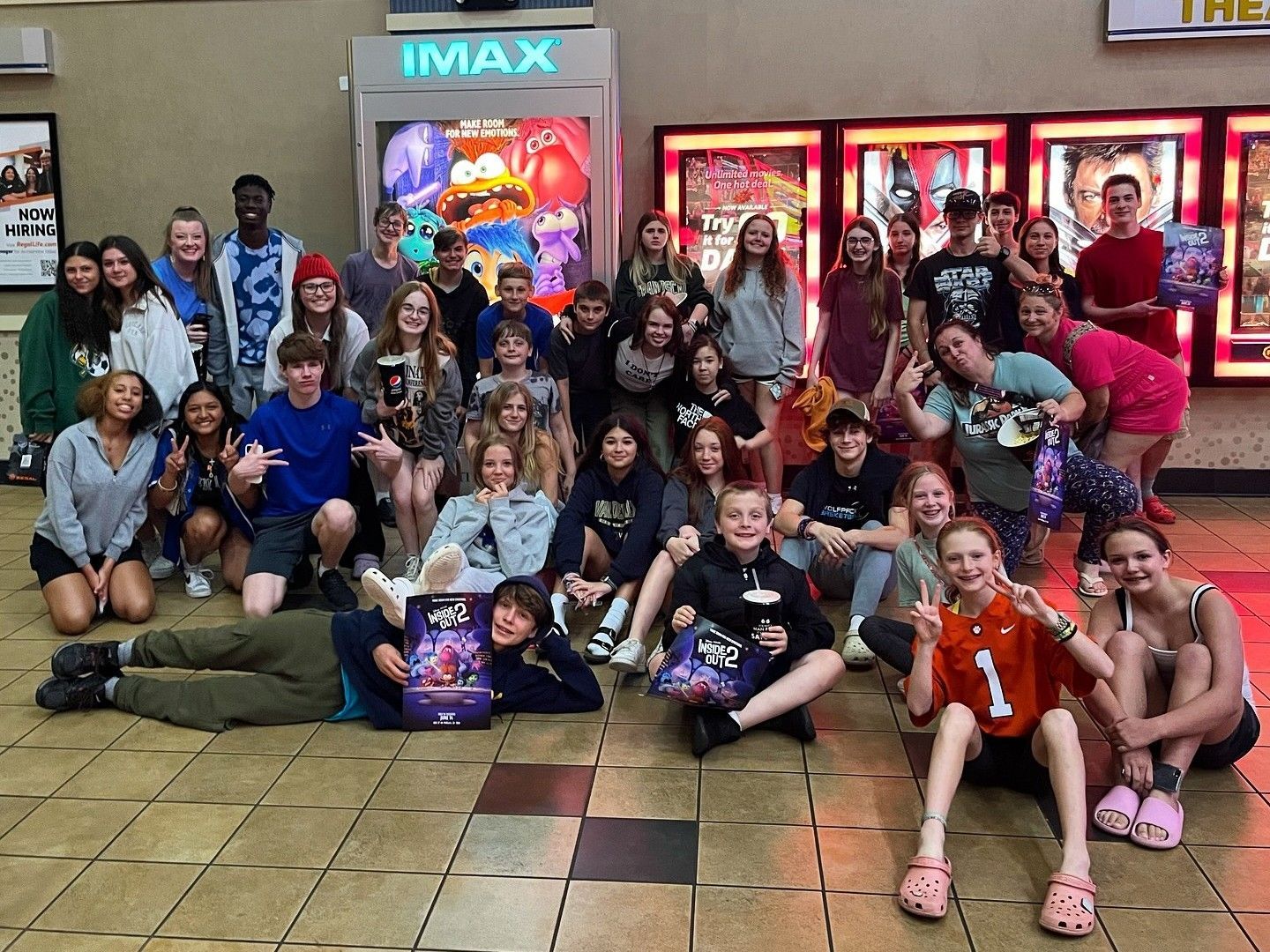 Youth Group goes to the movies