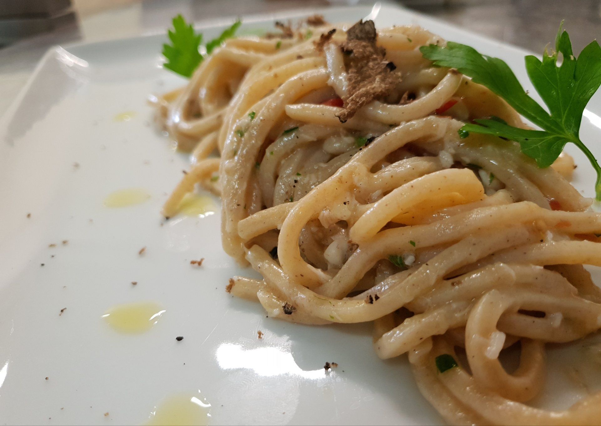 spaghetti al tartufo