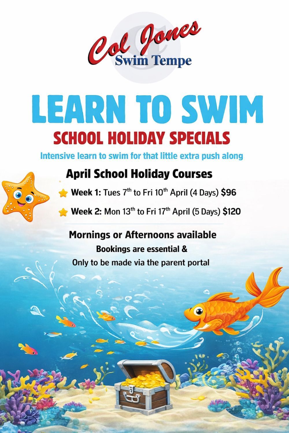 Swim school flyer: