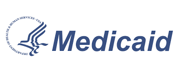 The logo for medicaid is shown on a white background.