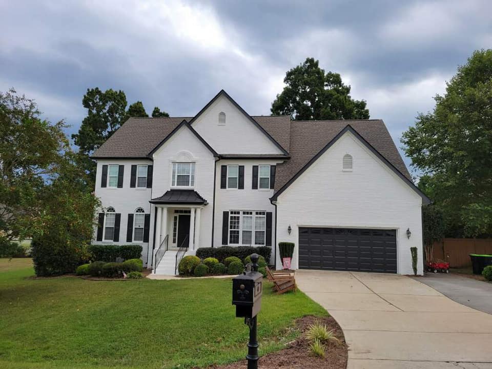 front of house after painted