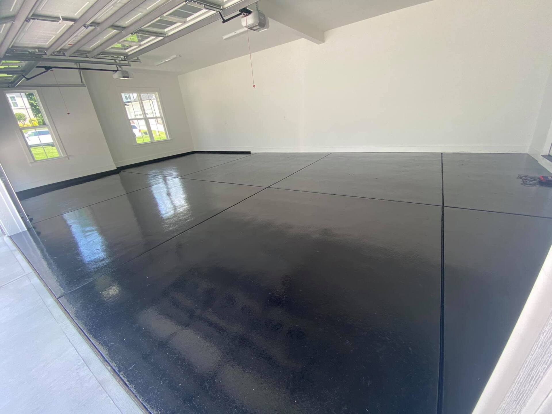 epoxy garage floor after