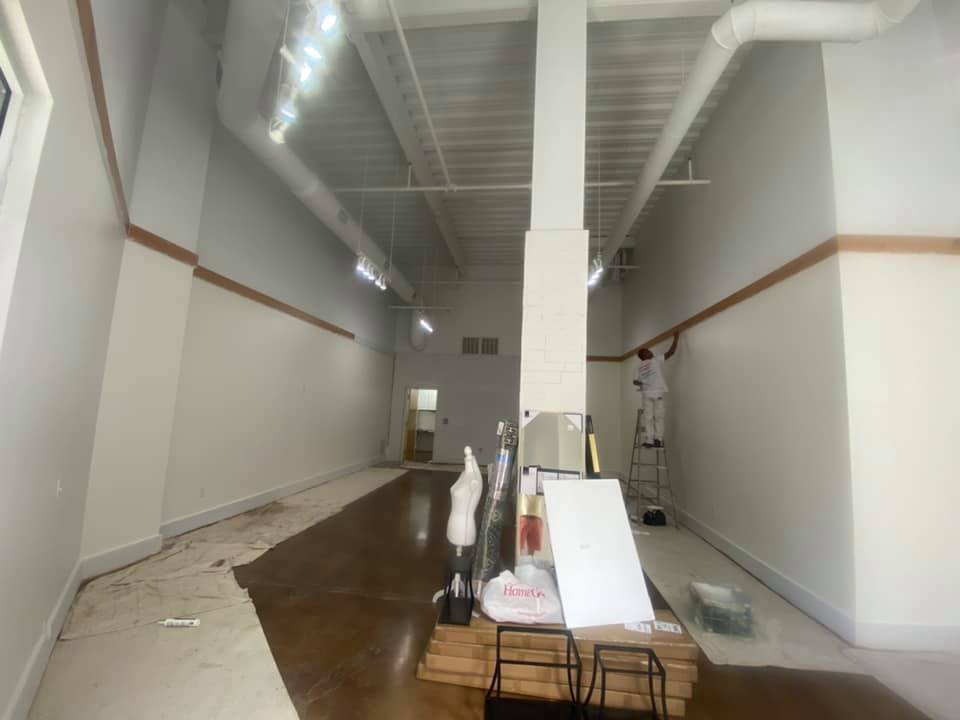 larger vaulted room painting